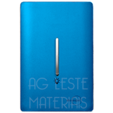 Conjunto Interruptor Pulsador Minuteria  - Novara Especiais Azul Fosco